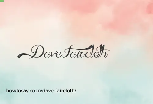 Dave Faircloth