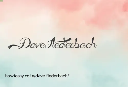 Dave Flederbach