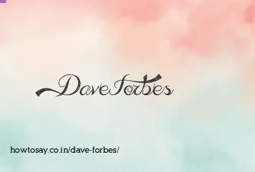 Dave Forbes