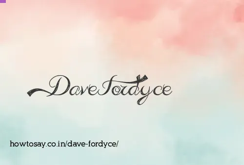 Dave Fordyce