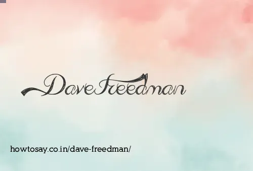 Dave Freedman