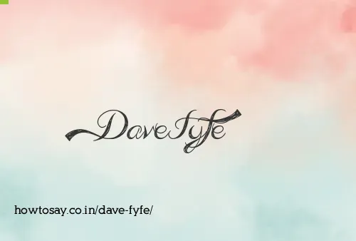 Dave Fyfe