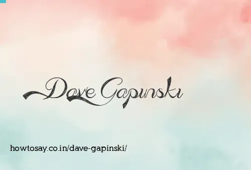 Dave Gapinski