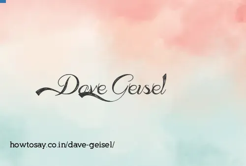 Dave Geisel