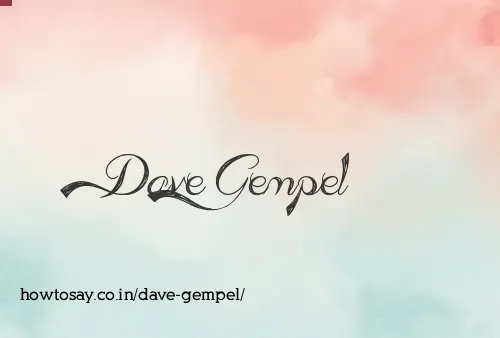 Dave Gempel