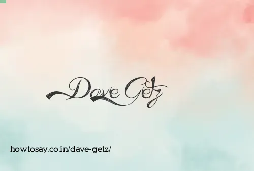 Dave Getz