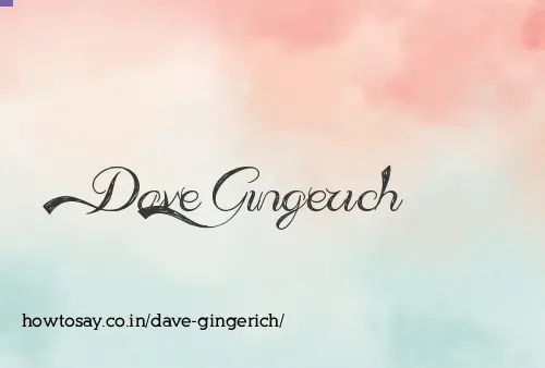 Dave Gingerich