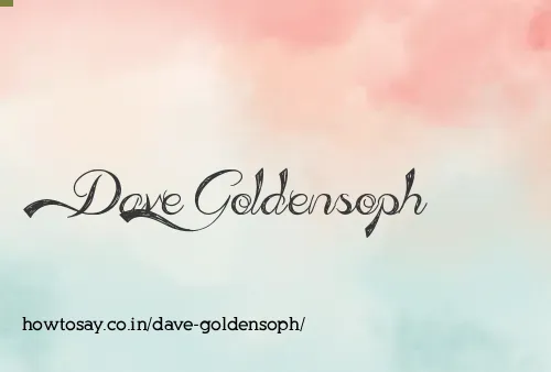 Dave Goldensoph