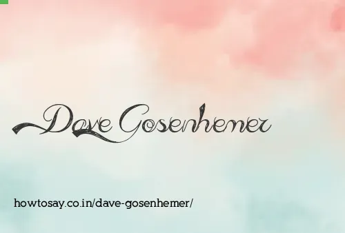 Dave Gosenhemer