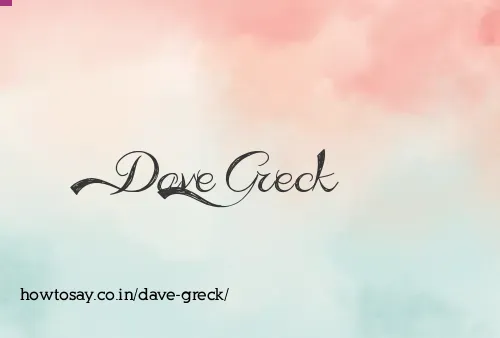 Dave Greck