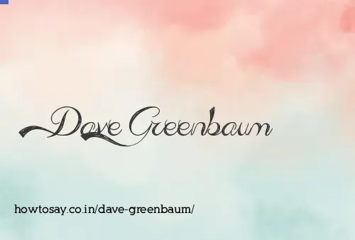 Dave Greenbaum