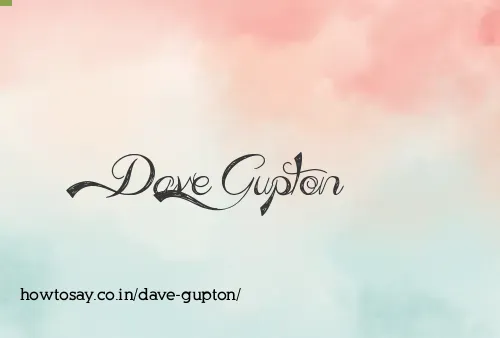 Dave Gupton