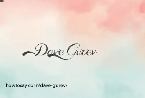 Dave Gurev
