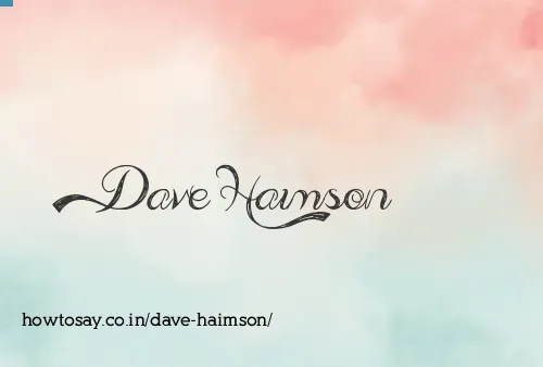 Dave Haimson