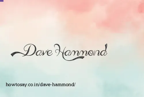 Dave Hammond