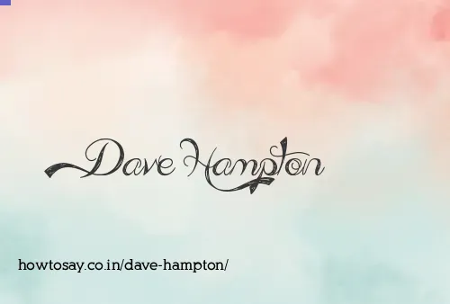 Dave Hampton