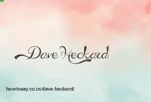 Dave Heckard