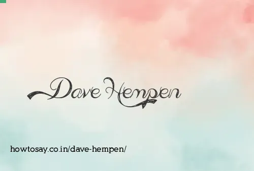 Dave Hempen