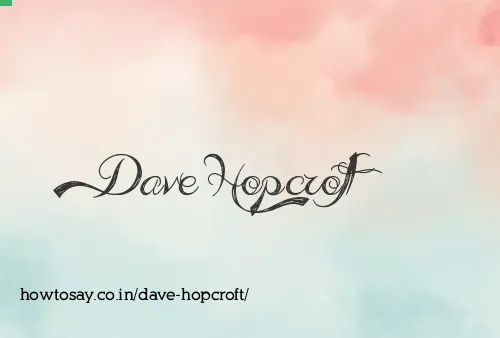 Dave Hopcroft