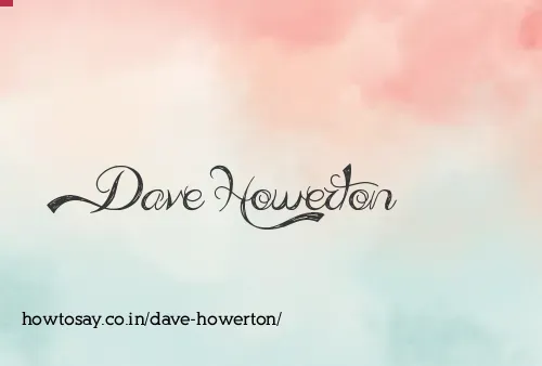 Dave Howerton
