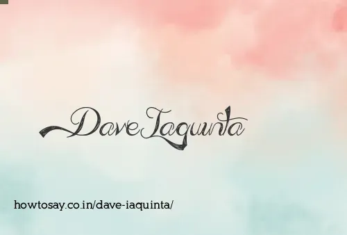 Dave Iaquinta