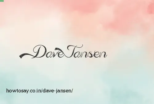 Dave Jansen