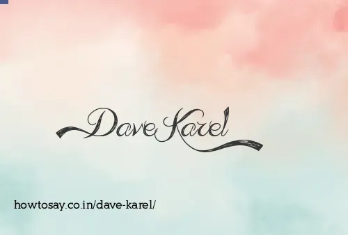 Dave Karel