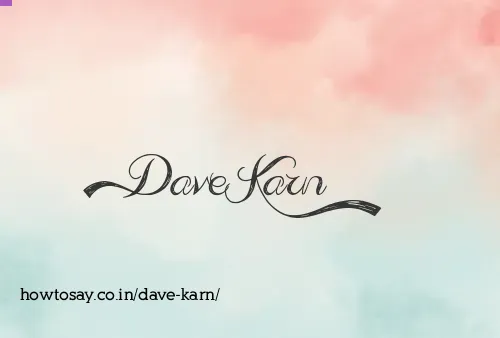 Dave Karn