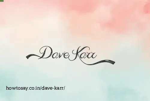 Dave Karr