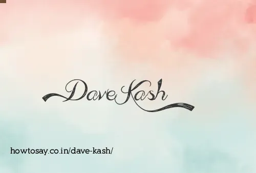 Dave Kash