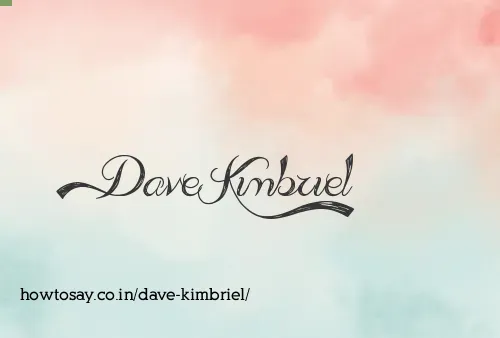 Dave Kimbriel