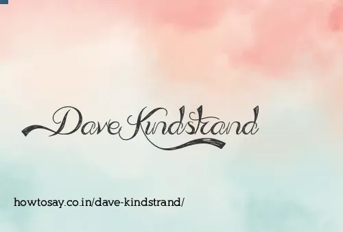 Dave Kindstrand