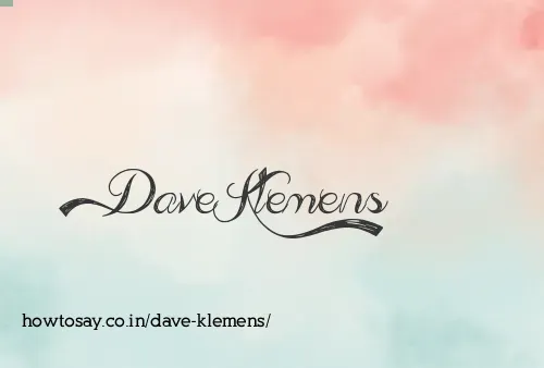 Dave Klemens