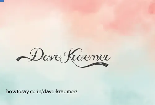 Dave Kraemer