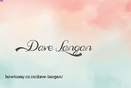 Dave Langan
