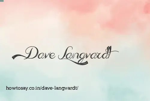 Dave Langvardt
