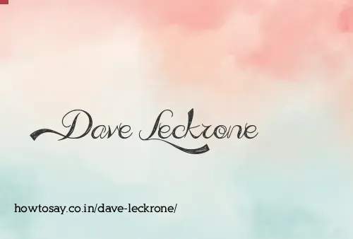 Dave Leckrone