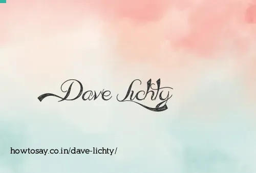 Dave Lichty