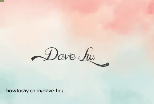 Dave Liu