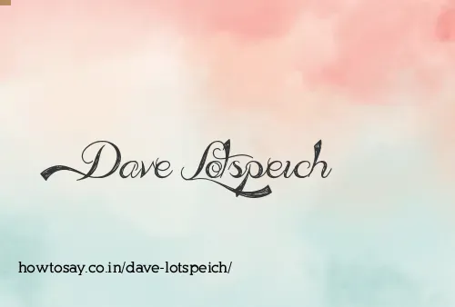 Dave Lotspeich