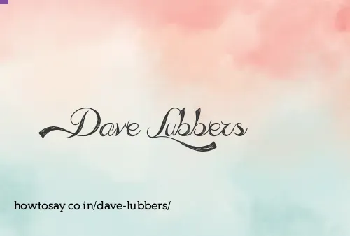 Dave Lubbers