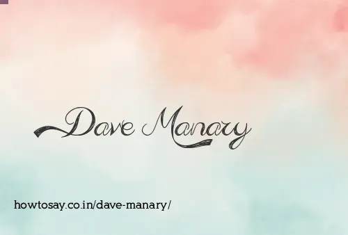 Dave Manary