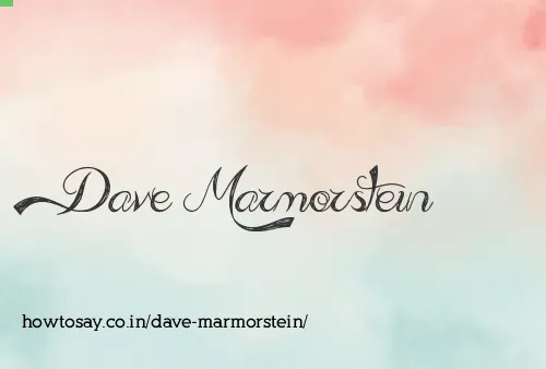 Dave Marmorstein
