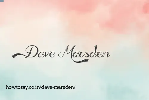 Dave Marsden
