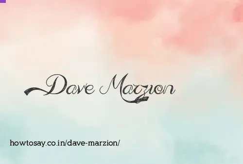 Dave Marzion