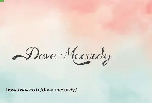 Dave Mccurdy