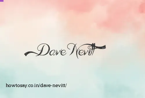 Dave Nevitt