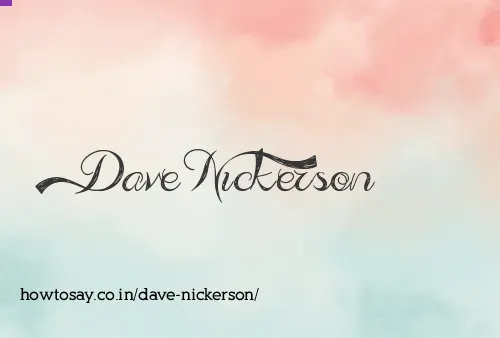 Dave Nickerson
