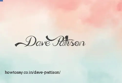 Dave Pattison