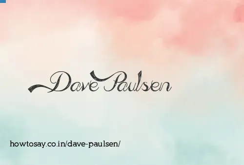 Dave Paulsen